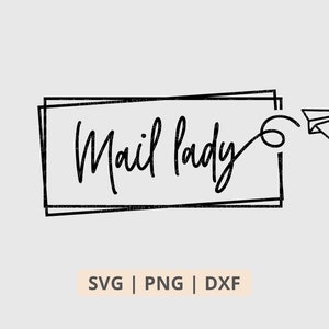 Mail Lady Svg Png Dxf, Paper Plane Design, Envelope Svg, Mail Carrier Svg, Women Postal Worker Gifts, Svg File for Cricut, Digital Files