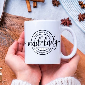 Don't Mess With The Mail Lady Svg, Funny Women Mail Carrier Svg, Postal Worker Printable Png, Svg File for Cricut, Digital Download Files image 9