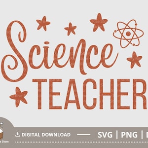 Profesor de ciencias SVG PNG, Science Squad Svg, Camisa de profesor de ciencias, Escuela svg, Amante de la ciencia, Archivo de corte para Cricut, Archivos de descarga digital