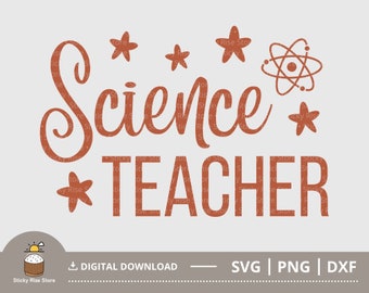 Profesor de ciencias SVG PNG, Science Squad Svg, Camisa de profesor de ciencias, Escuela svg, Amante de la ciencia, Archivo de corte para Cricut, Archivos de descarga digital