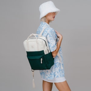 Canvas backpack HELA, School Backpack for Girls, Women Backpack, Birthday gift, Travel backpack, Gift for Her, Back to School