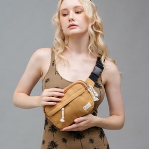 Sac banane en toile, sac banane, sac banane, sac pour femme, cadeau de Noël, cadeau de mariage, cadeau de demoiselle d'honneur, cadeau d'anniversaire, cadeau de remerciement