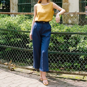 Linen Long Pants - Wide Leg Pants - Linen Clothing for Women