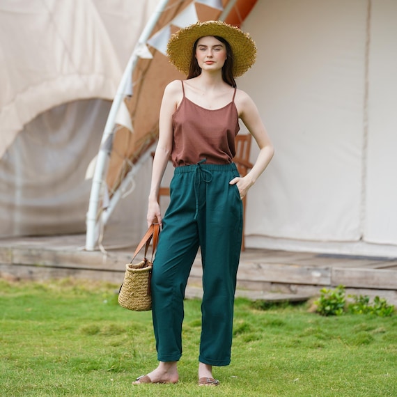 slim fit dress slacks Signature Wide Leg Pocket Pant