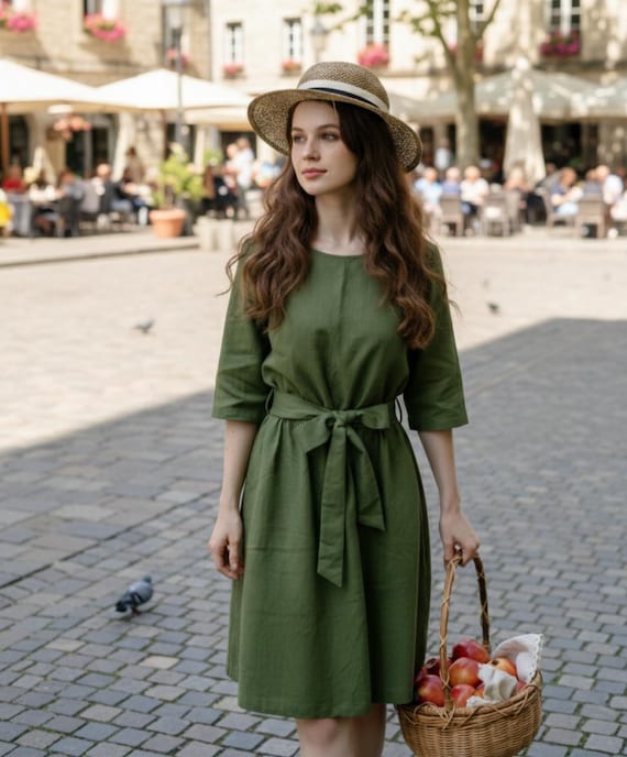 knee length flare dress Red Sleeveless Knee-length Dress With Flared Skirt
