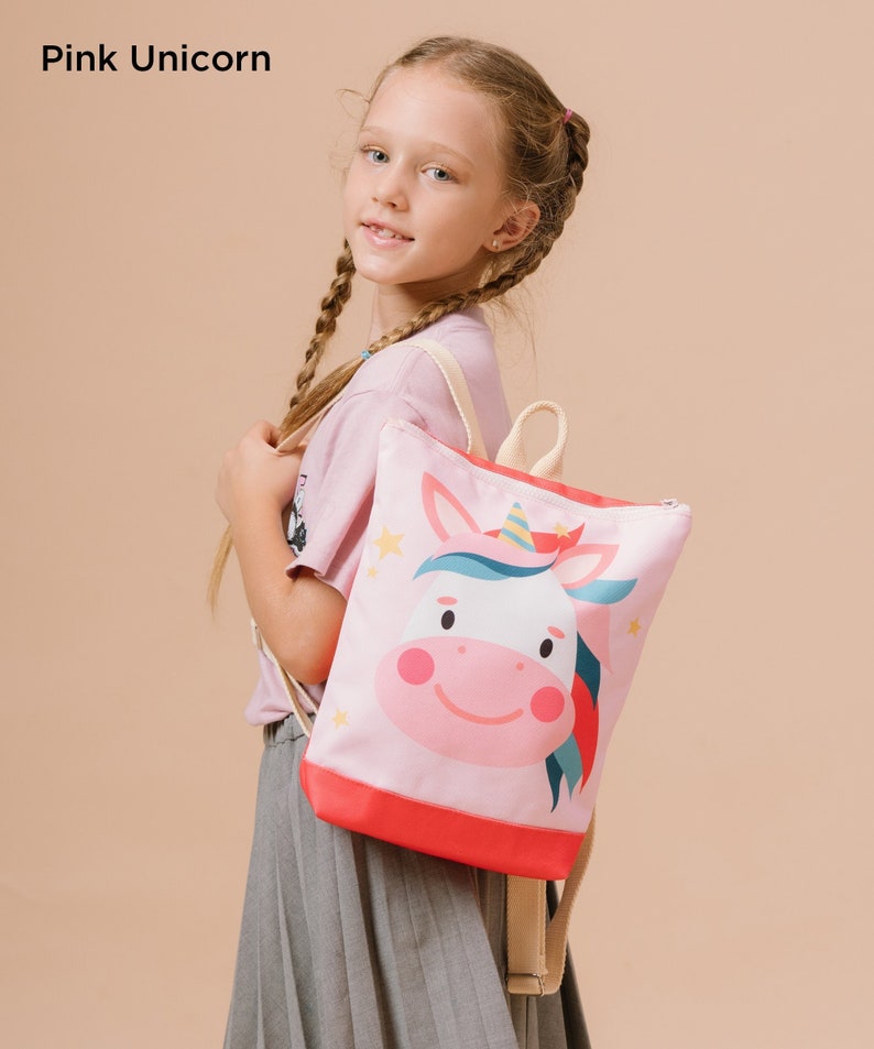 Toddler Backpack ZUU, School Backpack for Kids, Kid Backpack, Gift for Kids, Gift for Toddler, Birthday gift, Mini backpack Pink Unicorn