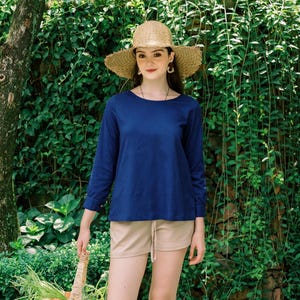 Linen Long Sleeves Blouse | Women Summer Blouse | Linen Clothing for Women
