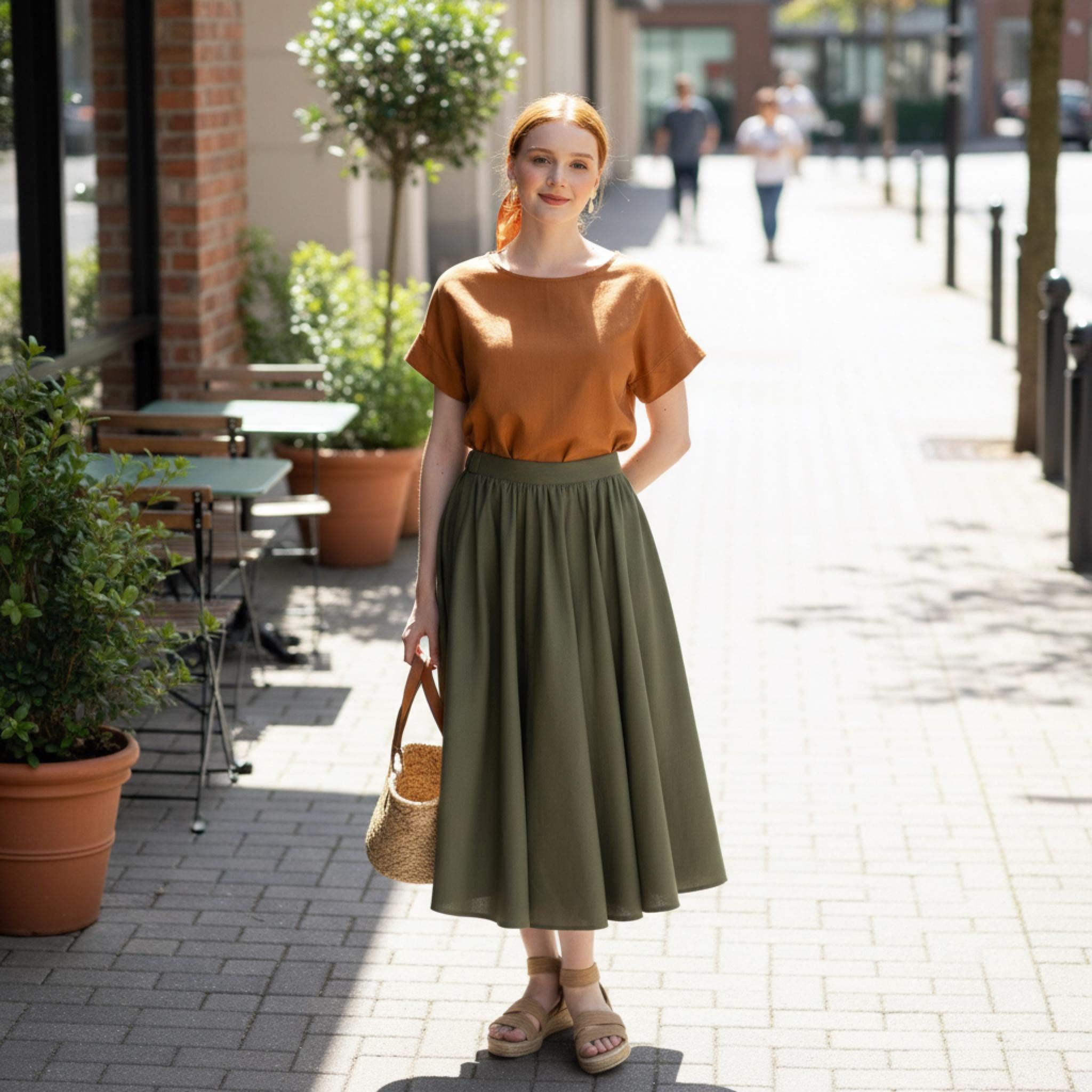 chinese dress ladies Cherry Linen Pinafore Linen Dress – allthebeautifullinen main image 0