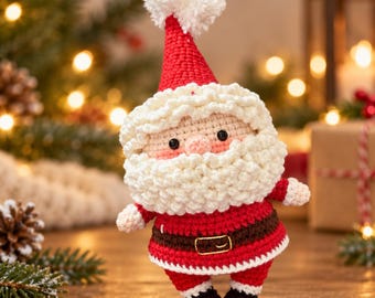 Handmade Crochet Santa Claus – Cute Amigurumi Christmas Gift