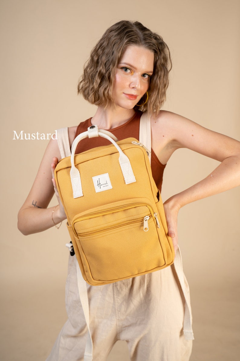 Aki Canvas backpack Backpack for Woman Travel backpack Etsy