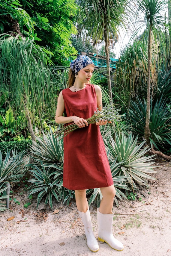 Linen Tank Dress, Sleeveless Linen Summer Dress, Linen Mini Dress, Linen  Shift Dress, Short Linen Dress for Women, Poppy Dress - Etsy