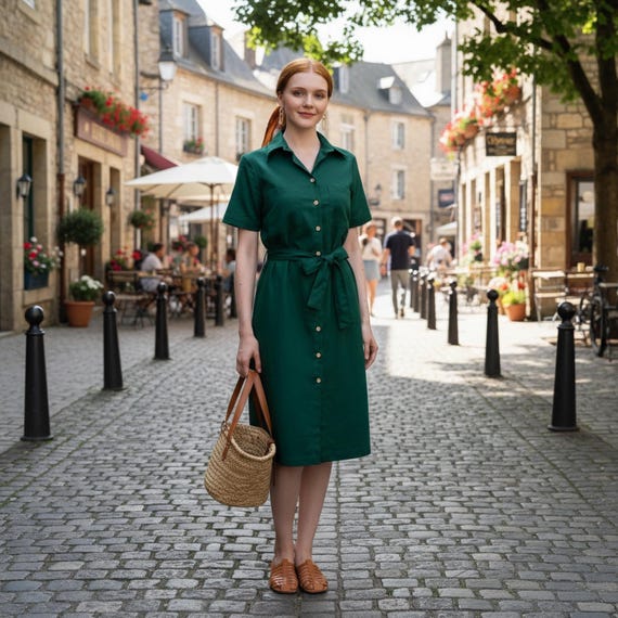 Belted Linen Shirt Dress, Knee Length, Relaxed Fit - Etsy Sweden Belted Linen Shirt Dress, Knee Length, Relaxed Fit - Etsy Sweden