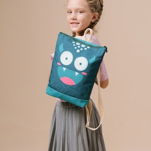 Toddler Backpack ZUU, School Backpack for Kids, Kid Backpack, Gift for Kids, Gift for Toddler, Birthday gift, Mini backpack Forest Monster