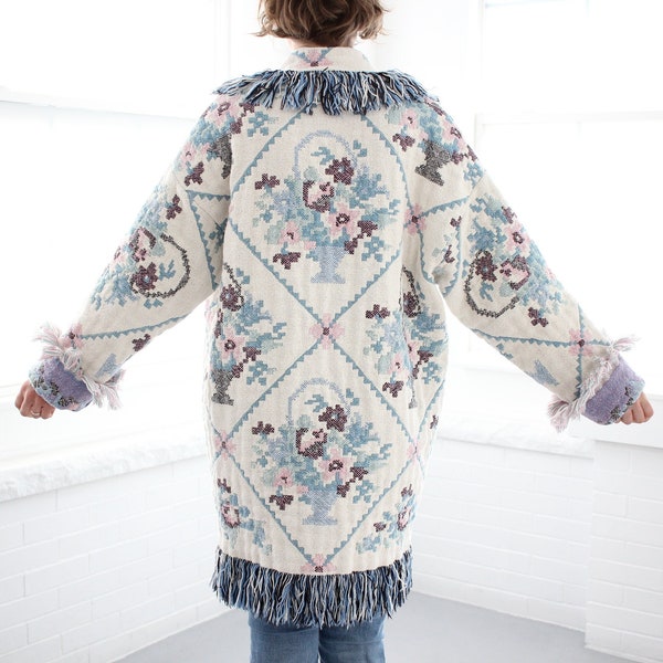 Tapestry Jacket Coat Etsy
