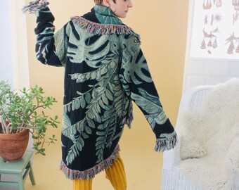 oversized blanket jacket