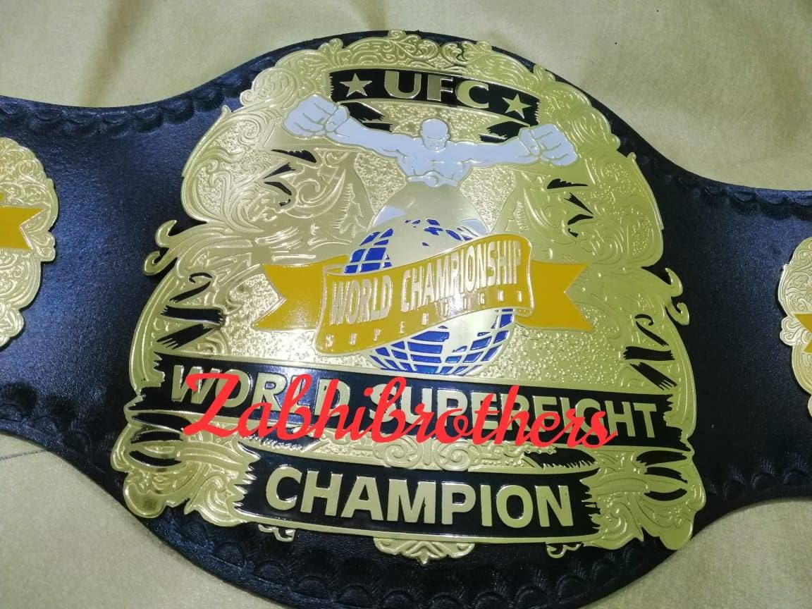 NWA National Heavyweight Championship Belt Adult Size 2mm Brass Metal Plates 