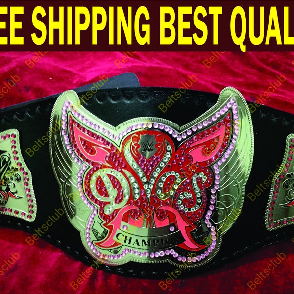 Divas Women Wrestling Championship silver Plated Cowhide Leather Adult Size Replica Title Belt 2MM,4MM Gift Christmas, Holidays,