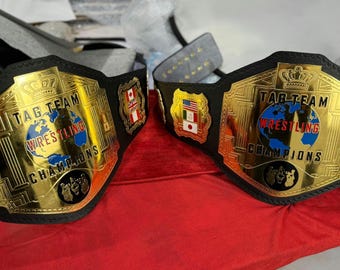 All Star Design Unabhängiger World Tag Team Cup Gürtel 2 mm ZINK