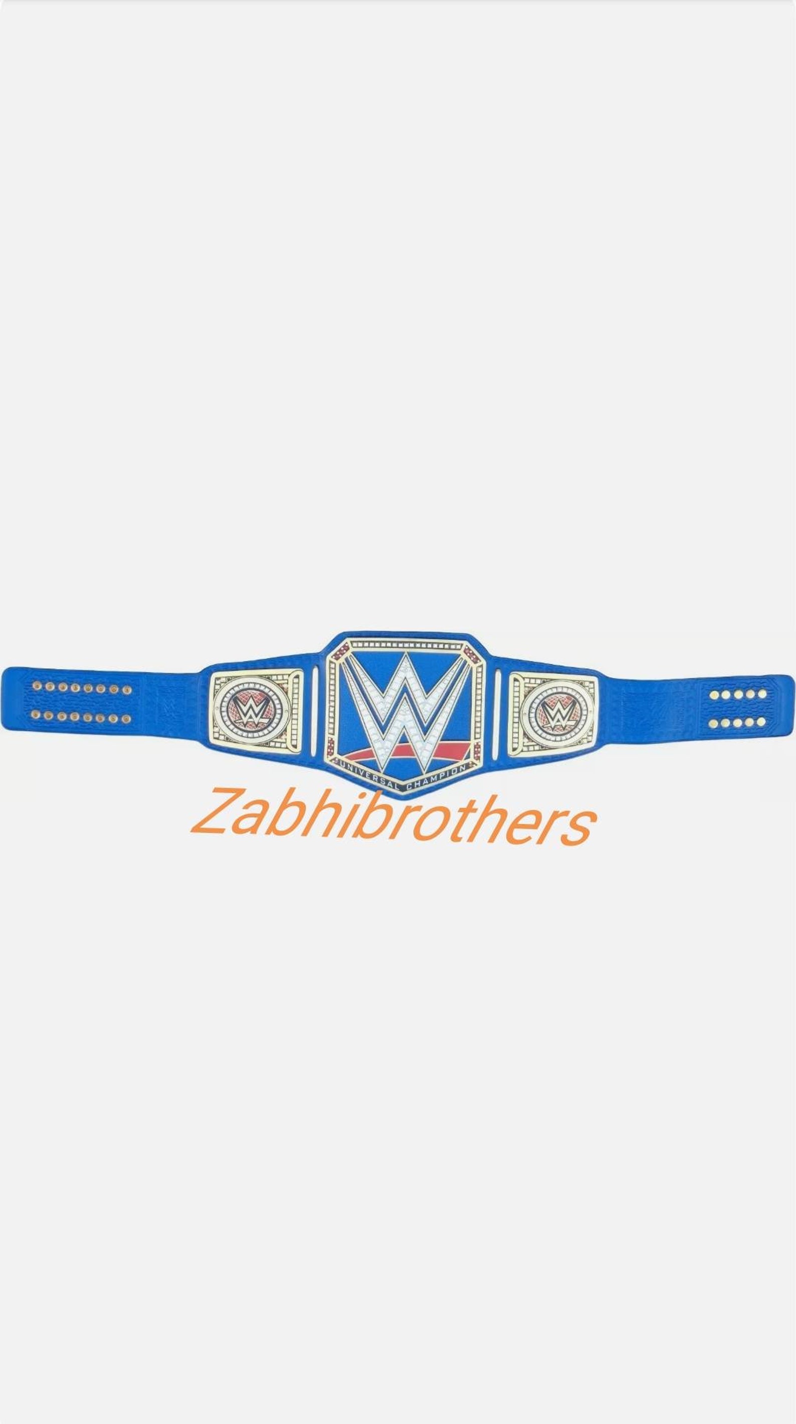 WWE Universal Championship Blue Replica Belt 2mm brass Etsy