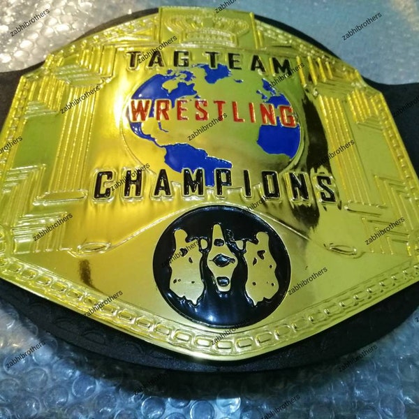 All Star Design Independent World Tag Team Championship wrestling Belt 2mm ZINC