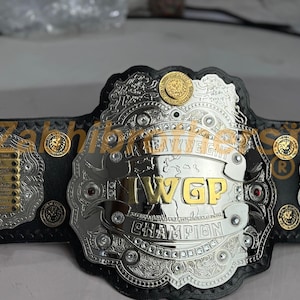 Iwgp JR Heavyweight Championship 4mm brass 3 Layer Silver Plated Belt Adult Size