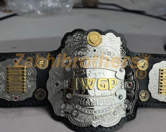 Iwgp JR Heavyweight Championship 4mm brass 3 Layer Silver Plated Belt Adult Size