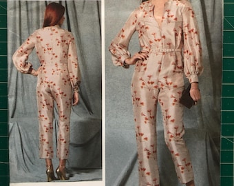 Vogue Rachel Comey Sewing Pattern 1523, Semi-fitted jumpsuit with belt (Sizes 6-14)