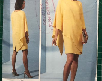 Vogue Tom Linda Platt Dress Sewing Pattern 1614, Semi-fitted Evening Cocktail (Uncut Sizes 6-14)