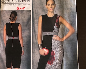 Modello di cucito Vogue VP927: abito da cocktail su misura Nicola Finetti (taglie 4-12)