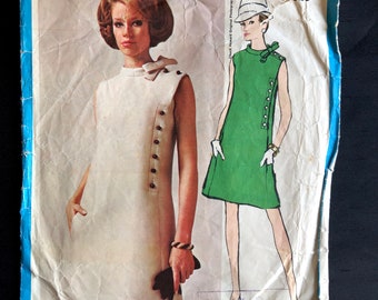 Rare 1960s Vogue Americana Sewing Pattern – Chuck Howard 1926 Dress, Size 12
