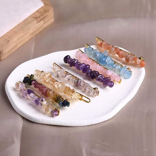 Natural Crystal Hair Clip Stone Hair Accessories Gemstone - Etsy Australia Natural Crystal Hair Clip Stone Hair Accessories Gemstone - Etsy Australia