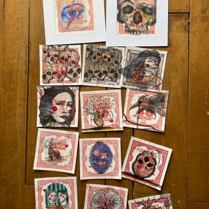 ギターの弦スリーブに刻まれたオリジナルのイラスト