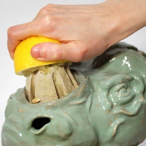 Rhino - Lemon Squeezer - Handmade - The only such squeezer in the world - Rhino Sculpture