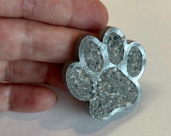 Lembrança de cremação de pata de animal de estimação em resina: memorial de cinzas de cachorro/gato