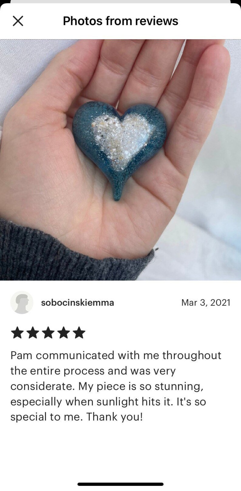 Keepsake Heart Memorial/cremation Ashes Keepsake Etsy