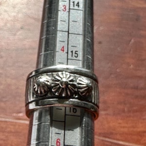 Navajo Cigar Band Ring, vintage unworn sterling silver store stock, by Kee Nataani