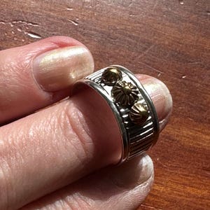 Navajo Cigar Band Ring, vintage unworn store stock, by Kee Nataani