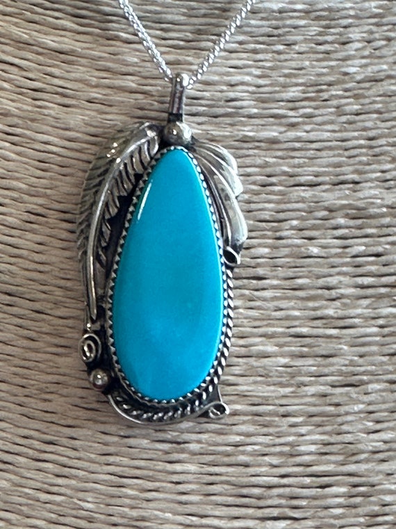 Gorgeous Sterling Silver and Cerrillos Turquoise N
