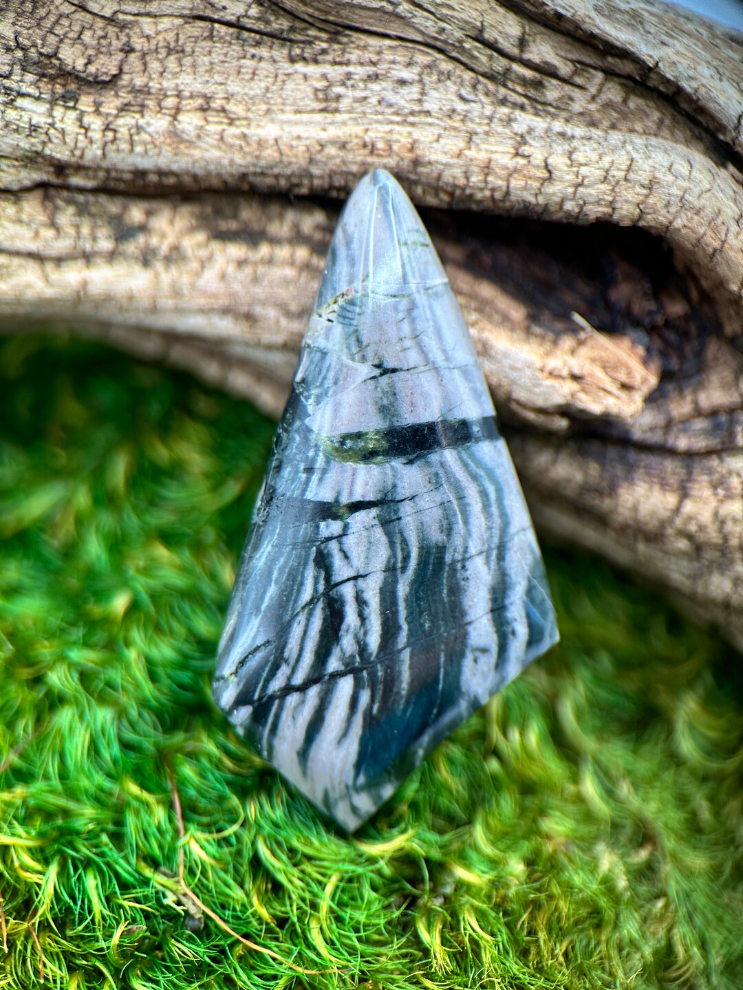 Arizona Ripple Stone Hand-cut Free Form Cabochon- 57.9mm X 25.7mm ...