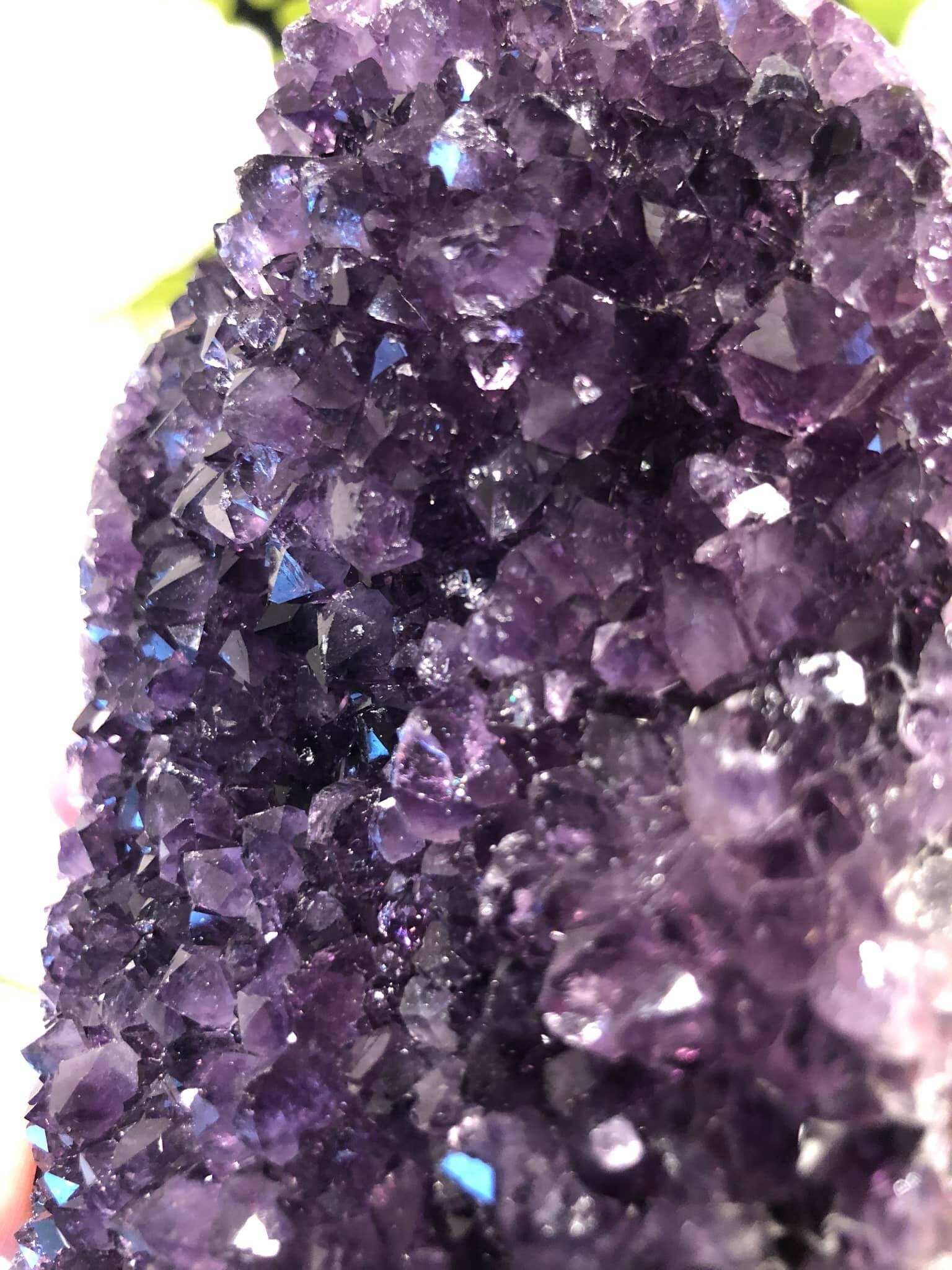 Large Amethyst Crystal Rock Amazing Sparkling Crystal Points Etsy