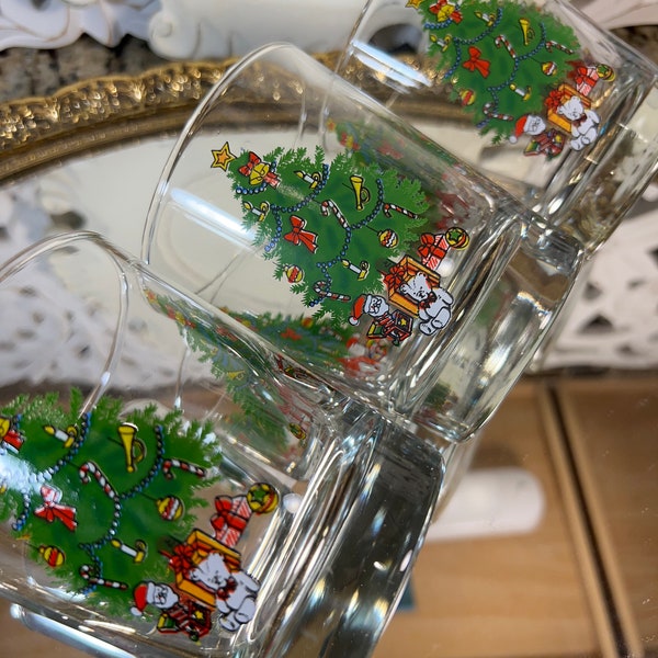 Christmas Glassware Etsy
