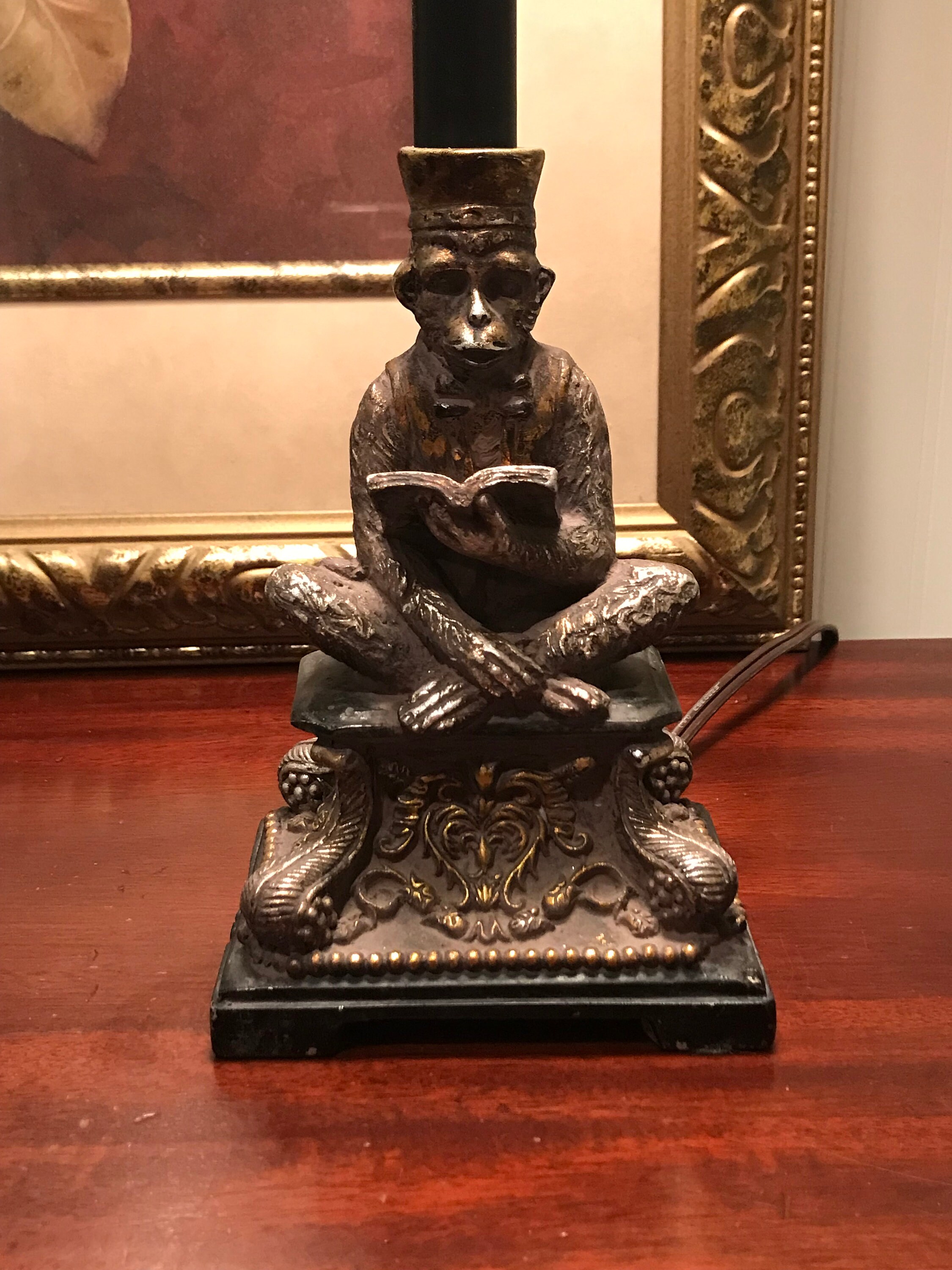 Vintage bellhop monkey lamp deals