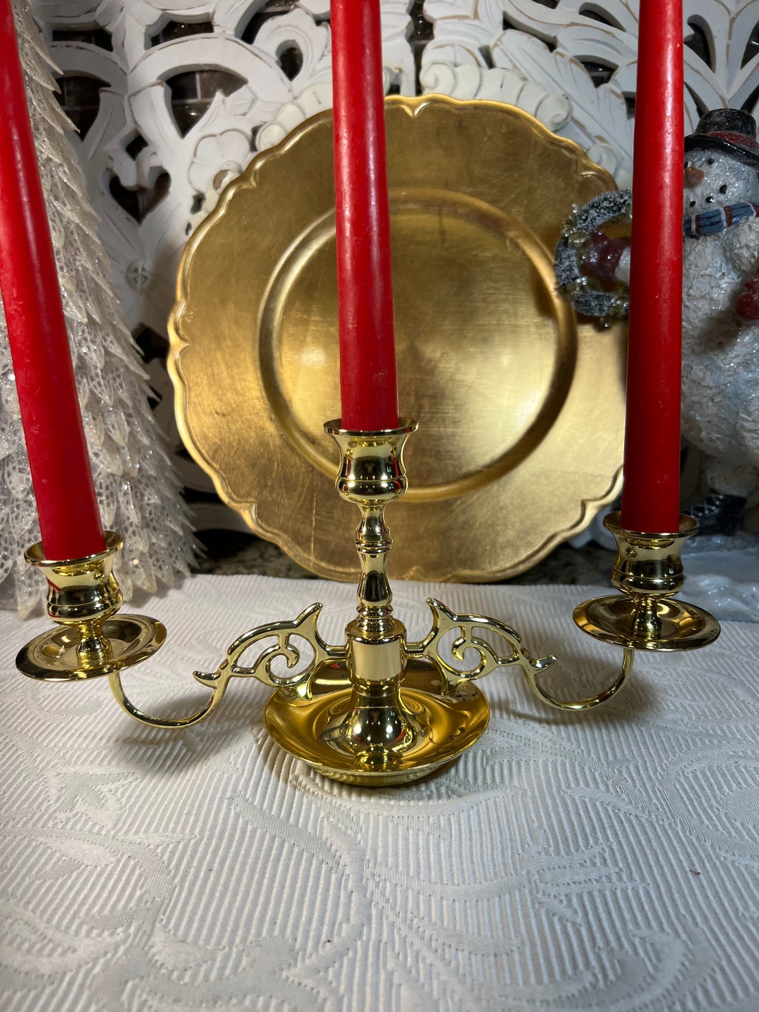 Beautiful Vintage Baldwin Brass Candelabra Etsy