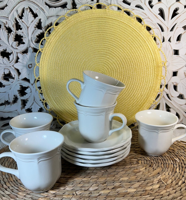 Mikasa French Countryside Coffee Mugs & Saucers - Thumbnail 3