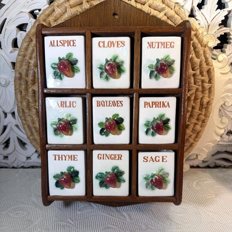Retro Spice Rack Vintage Spice Rack - Etsy
