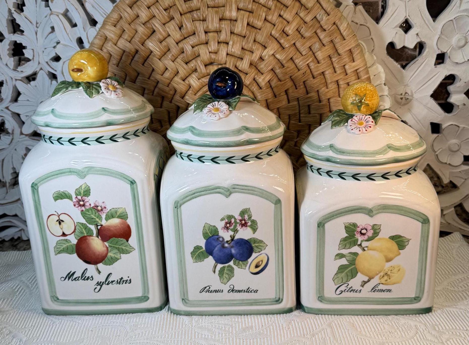 Villeroy & Boch Orchidee 蘭　ポルセリン Villeroy and Boch Canisters ~ French Garden Fleurence by Villeroy