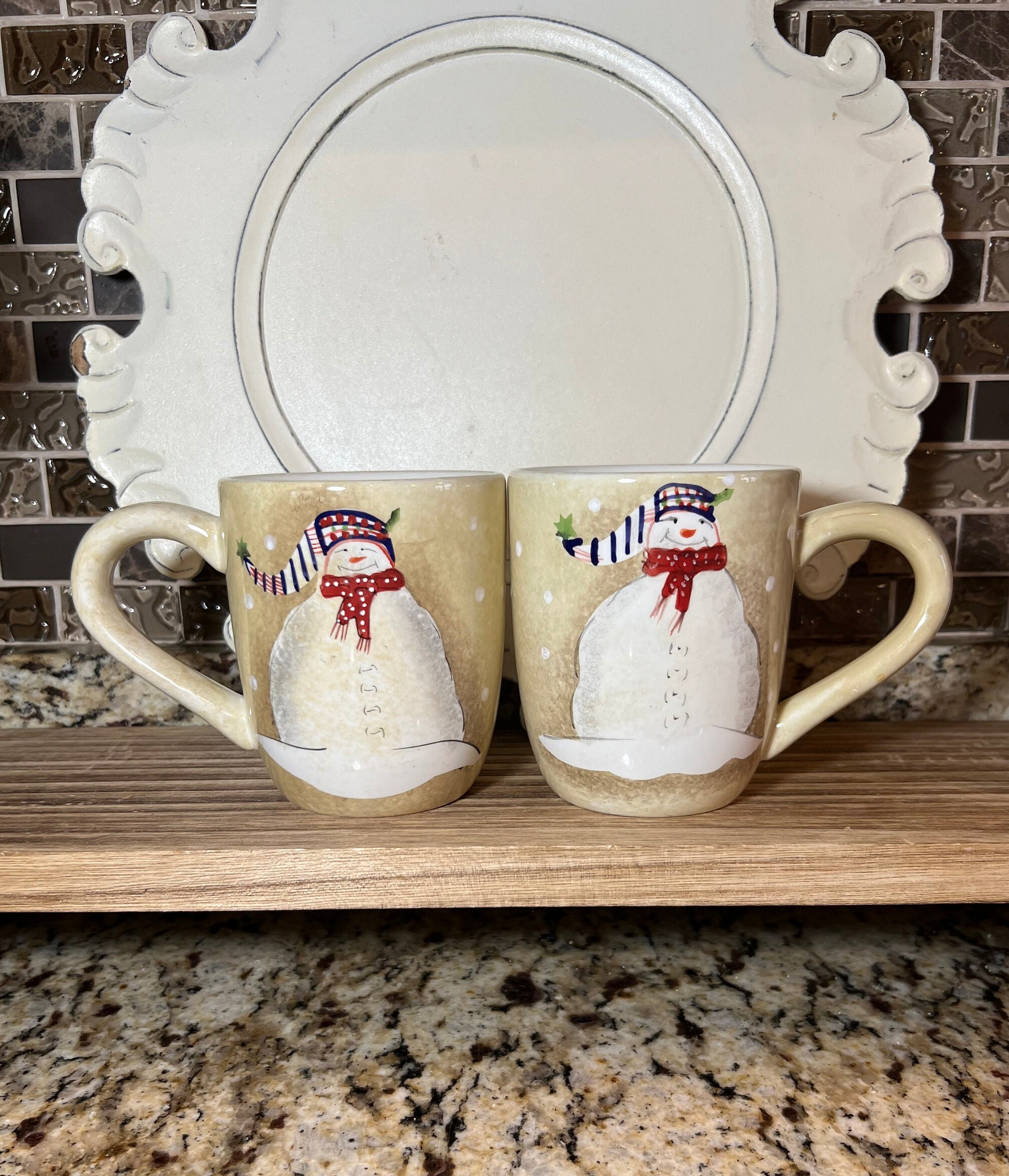 Oneida Snowman Dishes - sqf9bcm