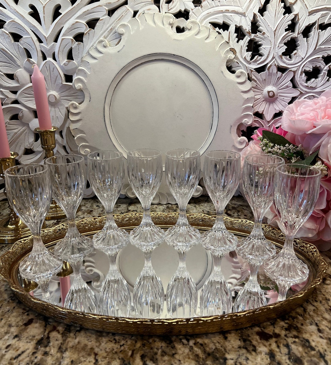 Mikasa Park Lane Crystal Cordial Wine Glasses Set of 8 Mikasa German