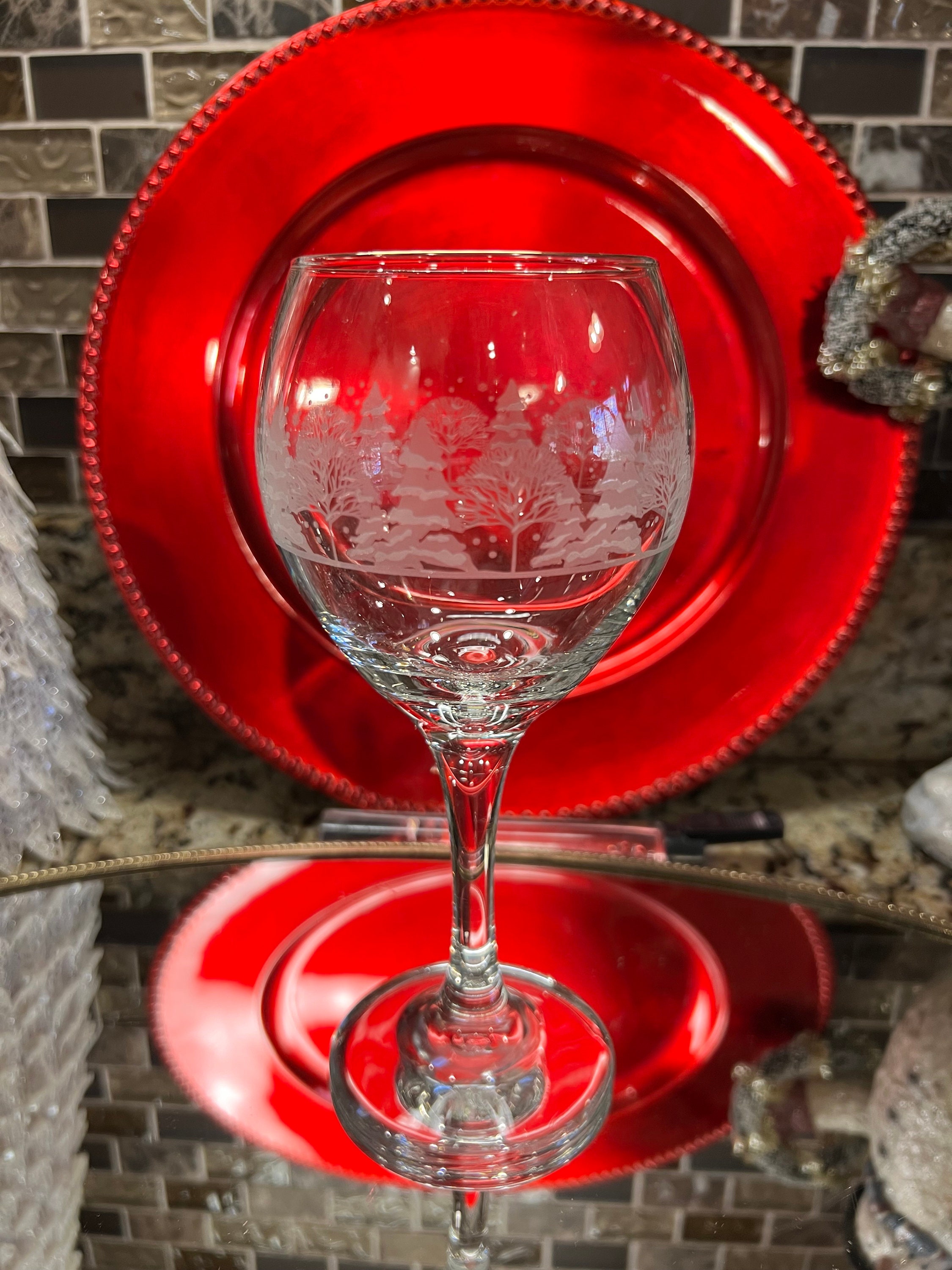 Vintage Libbey Holiday Glasses Drinkware Wine Glasses Set Etsy