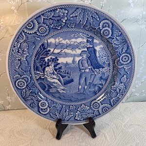Vintage Spode Woodman Plate from the Spode Blue Room Collection ~ Collectible Blue and White Transfer Ironstone ~ The Woodman Plate